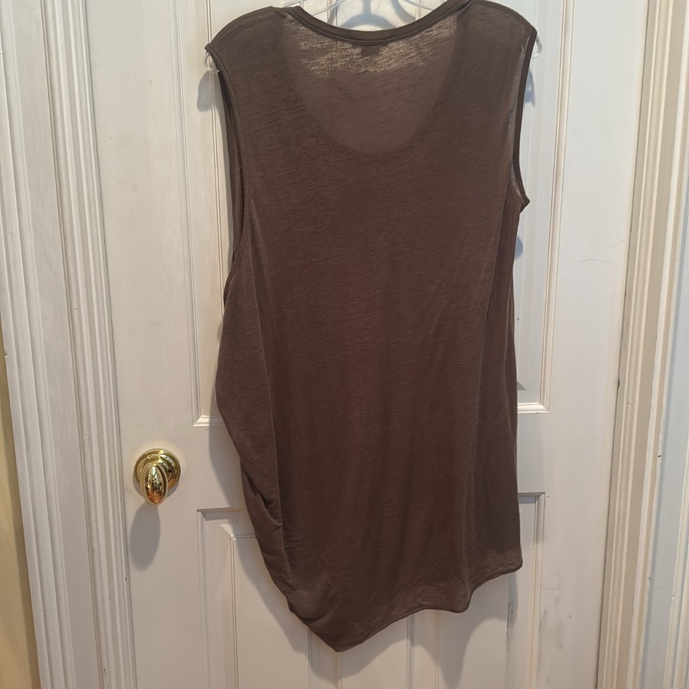 Helmut Lang Brown Sleeveless Tank - Picture 6 of 9